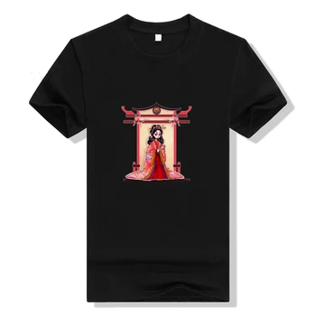 Anime Hinamatsuri T Shirt Cosplay kadınlar baskılı pamuklu kısa kollu t-shirt Yaz Casual Tee Üstleri Kadın T-shirt