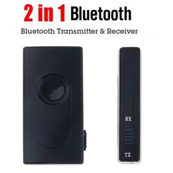 Kablosuz araç kiti Bluetooth V4. 2 verici alıcı Stereo Ses Müzik Adaptörü A2DP 3.5 mm USB TV Telefon PC için MP3 MP4 TV PC
