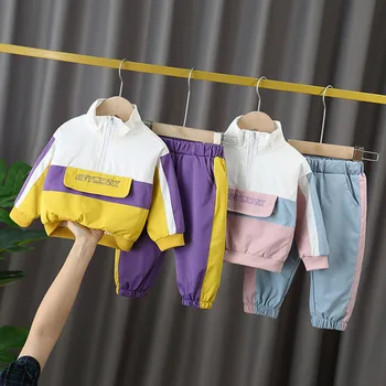 Moda Sonbahar Bebek Giysileri Kızlar İçin Çocuk pamuklu ceket Pantolon 2 adet / takım Erkek Rahat Kostüm Bebek Kıyafetleri Çocuklar Eşofman